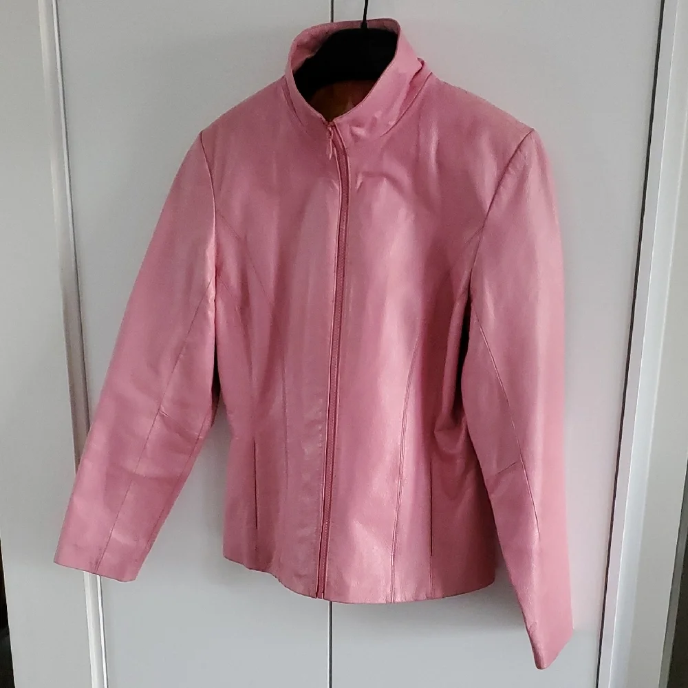 Wilsons Leather Vibrant Pink Jacket - Picture 3 of 6